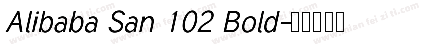 Alibaba San 102 Bold字体转换